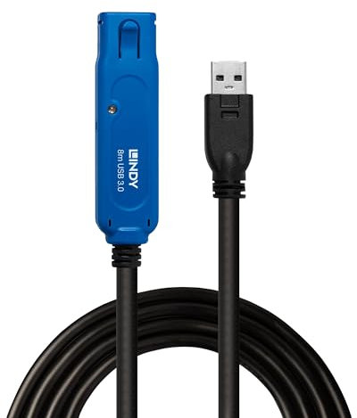 LINDY Active Pro Verlängerungskabel USB 3.0 (8 m) Blau