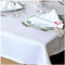 Linen & Cotton Elegante Festliche Tischdecke Stoff Tischtuch Tischwäsche Florence mit Hohlsaum, Lang -100% Leinen, Weiß/Weiss (143 x 300 cm) für Deko Hochzeit Hotel Restaurant Cafe Gastronomie