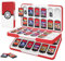 MoKo 48 Game Card Case for Nintendo Switch 2 / Switch OLED / Lite, Portable Game Storage Holder Case with 48 Card Slots & 24 Micro SD Cards Slots, Pokeball
