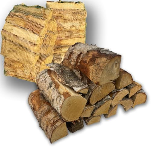 30 kg Birke TROCKEN Holz 30cm Brennholz Kaminholz Lagerfeuer Feuerholz (2X 15kg Sack)