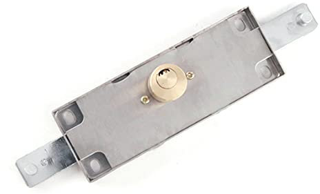 CASOTA Serratura for Porta, serranda avvolgibile in Acciaio Inox con serranda avvolgibile a 3 Chiavi for Garage