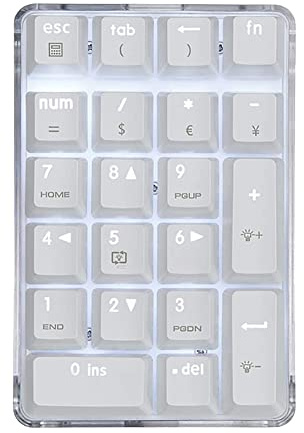 Clavier numérique mécanique rétro-éclairé 21 mini pavé numérique