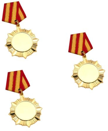 KOMBIUDA 3stücke Goldene Medaille Personalisierte Auszeichnung Für Wettkämpfe Aus Strapazierfähiger Für Sportveranstaltungen Und Erfolge Mit Gravierbarem Design