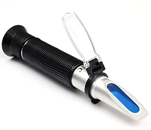 Antifreeze Tester Refractometer 4-in-1 Coolant Tester Anti Freeze for Battery Acid, Ethylene Propylene Glycol Refractometer