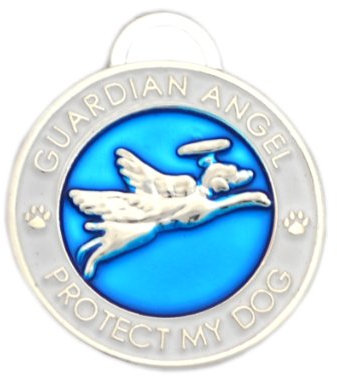 Luxepets Hundehalsband-Anhänger, Schutzengel, Blau