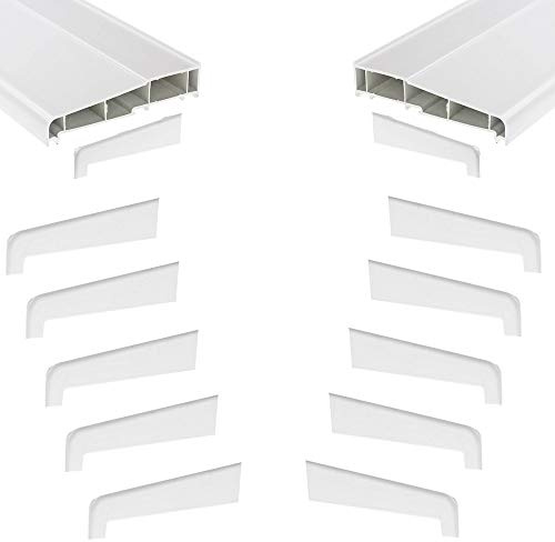 5 x Pair of White 180mm Window Cill End Caps - Suitable for many manufacturers uPVC window cills