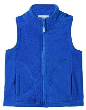 Mud Kingdom Little Boys Vest Jacket Polar Fleece Lightweight Size 5-6 Blue