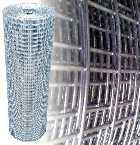 Garmix Volierendraht 25x25mm Drahtgitter 4-Eck Maschendraht Zaun Verzinkt (100cm x 25m, 1,45mm dick)