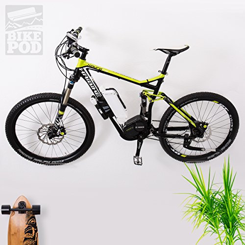 WANDKINGS BIKEPOD Double, Wandhalter für 2 Fahrräder, Rennräder, Mountainbikes, Fahrrad-Wandhalterungen