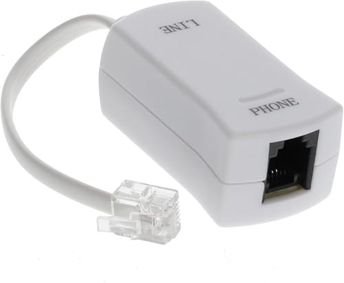 InstallerParts - Filtro DSL Macho a Hembra Que Elimina la interferencia del módem DSL