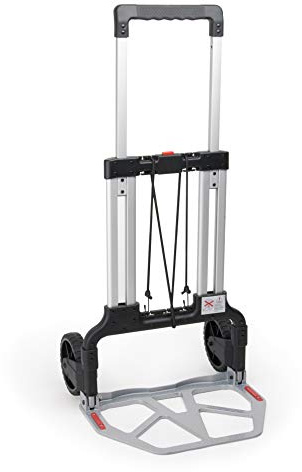 Klappbare Sackkarre mit Vollgummireifen, Alu Sackkarre klappbar, Transportwagen faltbar für Pakete, Sack Truck mit Tragfähigkeit bis 150kg | der Transporter von Wfix