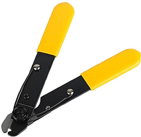 Onsinic Miller Fibre Optique Câble Trou Pince Décapant Pince À Dénuder Aluminium Jaune Plastique 103