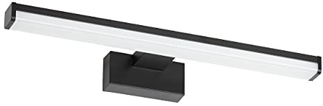Oktaplex Nusa LED Spiegelleuchte Bad Schwarz 40cm Wandmontage 230V IP44 | 8W Neutralweiß 4000K 570lm helle Wandlampe