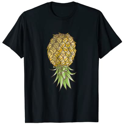 Homme Balançoire à l'envers pour les vacances à la plage et aux fruits tropicaux T-Shirt