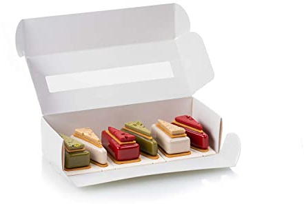 Silikomart Stampi in Silicone per Kit Cake to Go 45 Stampi in Silicone e Tagliapasta in Plastica - Accessori Professionali per Cucina e Pasticceria - Stampini Monoporzione per Dolci Forno