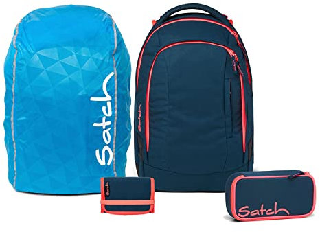 Satch Sleek Schulrucksack Set 4tlg. Streetwalk Edition (Pink Phantom)