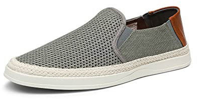 Bruno Marc Men's Loafers Slip-on Espadrilles Comfortable Casual Shoes for Men,Size 10,Grey,SBFS2301M-E