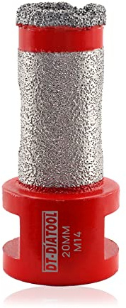 DT-DIATOOL Diamond Core Drill Bit Finger Bit 20mm for Drilling Enlarging Holes of Porcelain Tile Marble Artificial Stone