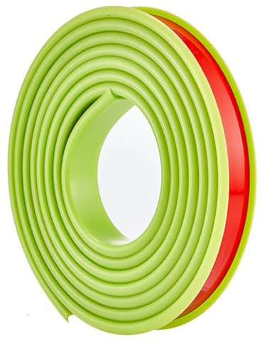 DryiC U-Shape Self-Adhesive Furniture Edge Tape Flexible TPE U-Profil Gummi Schutzleisten 32 mm Breit, 2 Meter Lang,Grün