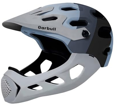 GarBull Mountainbike Helm - MTB Full Face Helm,Einstellbare Größe Fahrradhelm für Männer Frauen