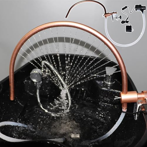 Cadre de circulation d'eau Head Spa, équipement de spa de tête réglable à 180 °, cadre de cascade de bol de shampoing Head Spa, accessoires de lit de shampoing pour équipement de salon de massage