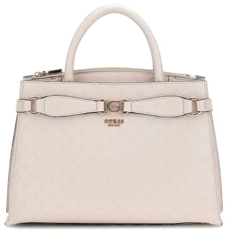 GUESS Arlena Girlfriend Satchel Taupe Logo