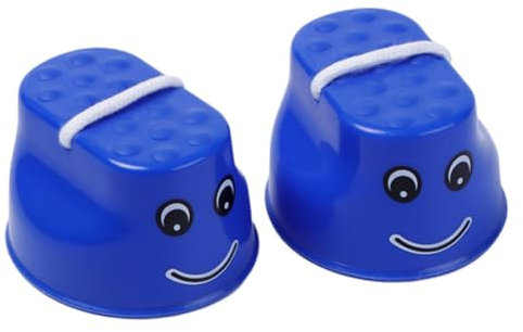 Gehstelzen aus Kunststoff für Kinder, Springstelzen, Balance-Trainingsspielzeug, Plattform-Topfstelzen, 2 Stück, blau, für Kinder, Springstelzen, Balance-Gehstelzen, Gehstelzen, Topfstelzen, Plattform