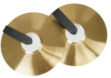 Oshhni Platillos Crash Instrumentos musicales Platillos de batería Usos múltiples para presentaciones en Adultos, 14 pulgadas