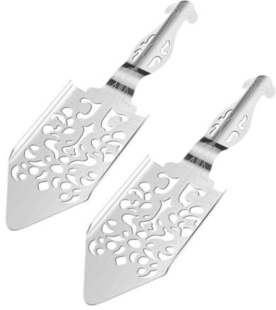 Amosfun 2pièces Cuillères à Absinthe Acier Inoxydable Accessoire Pratique Pour Dissoudre Et Préparer Des Cocktails De Maison