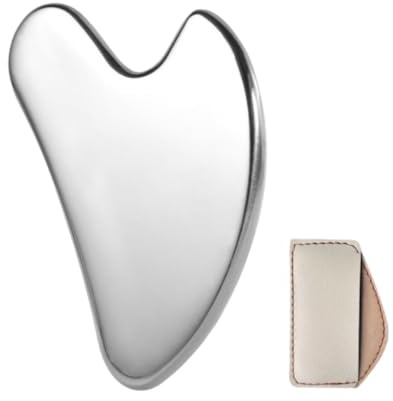 Stainless Steel Gua Sha Facial Tools, Skin Massage Skin Care Gift for Eyes Face Neck Heart Body