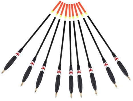 Supvox 9stücke Schwimmer Aus Balsaholz Für Angeln Drift Spring Bobber Mit Gewicht Für Outdoor-Angeln Ovaler Angelposen Für Seen Und Flüsse