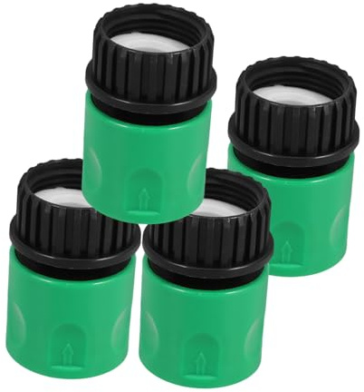 HEMOTON 4 pièces Raccords de Tuyau Arrosage Plastique Adaptateurs de Rapide pour Nettoyage de Terrasse Étanches et Pratiques pour Tuyaux Arrosage
