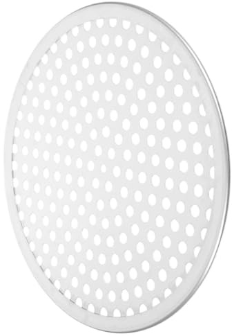 TOPPERFUN Perforated Aluminium Alloy Pizza Pan for Oven Round Reusable Baking Tray with Safe and Odourless Design Multi-Function Household Pizza Screen