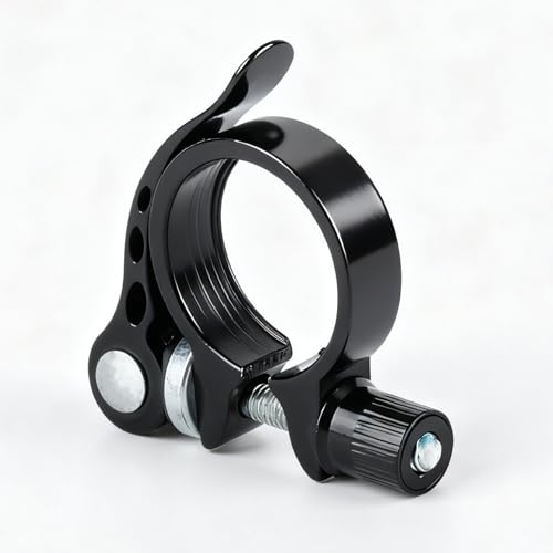 1 PcsCollier de Serrage de Vélo 31,8 mm, Collier de Serrage Rapide Vélo de Tige de Selle à Dégagement Rapide, Collier Serrage de Tube de Selle pour Route de Vélos de Montagne (Noir)