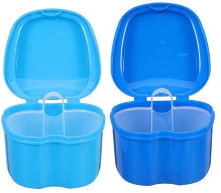 HONITANO Étui Portable pour Prothèses Dentaires en Matériau Solide Filtre Anti-odeurs, Boîte de Rangement Spacieuse Adaptée aux Adultes
