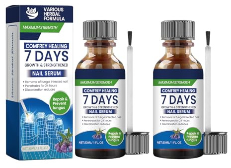 Sérum Fortalecedor De Cuidado Para Uñas 2 Piezas, Tratamiento Intensivo Para Uñas Dañadas Quebradizas Y Escamadas, Fórmula Enriquecida Con Aceites Nutritivos, Promueve El Crecimiento De Uñas Fuertes