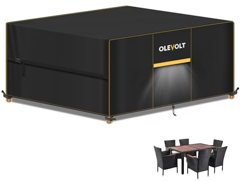 OLEVOLT Housse Salon de Jardin Exterieur Housse Table de Jardin Imperméable