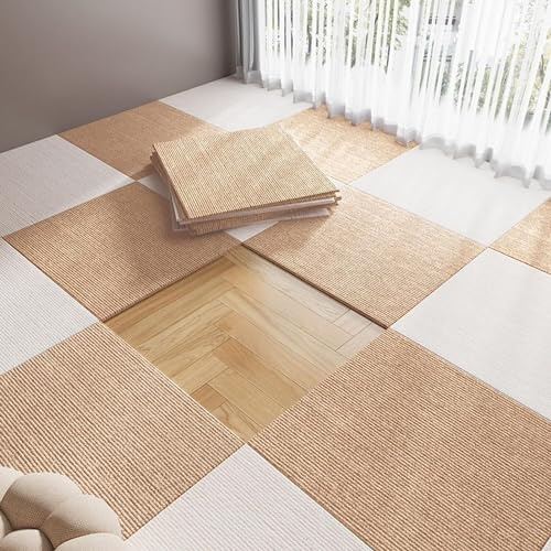 Självhäftande mattor, Mattor 4st Inget lim Anti-halk Vardagsrum Sovrum Ljudisolerad Matta(50 * 50cm)