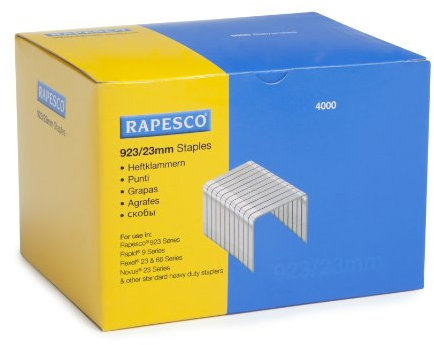 Rapesco S92323Z3 Verzinkte Heftklammern, 23 mm, 4000 Stück