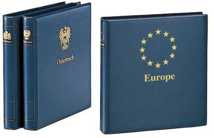 SAFE 7064 Ringbinder Länderwappen und -Titel Schweiz mit 14 Hochglanz-vernickelten Ringen I 315 x 305 x 50 mm