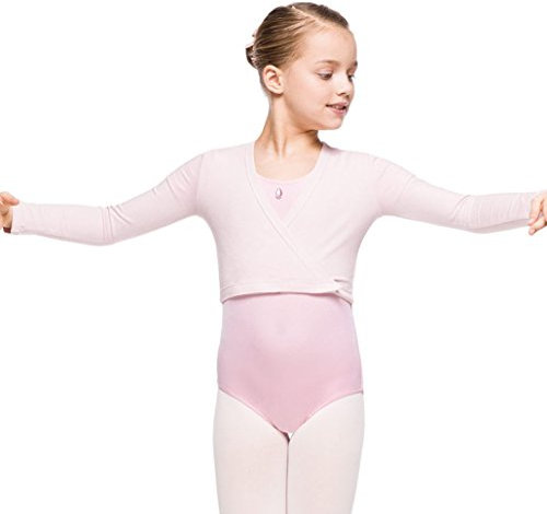 Arabesque Langarm Mädchen Ballettjacke Wickeljacke Bolero, 2005 (110/116, Rosa)