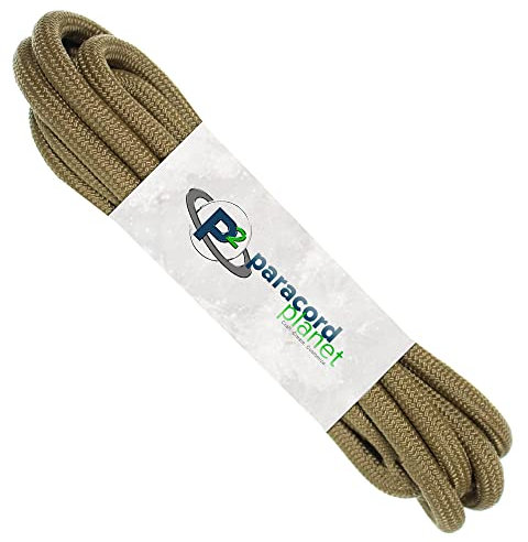 Paracord Planet Para-Max Paracord 1,4 kg Zugfestigkeit und 1,6 cm Durchmesser – ideal zum Abschleppen, Jagen, Outdoor-Aktivitäten und mehr, Coyote Brown, 3 m (Stange)