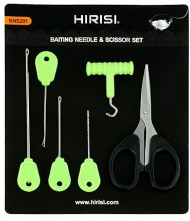 Hirisi Tackle Tijeras de pesca con pinzas de aguja de cebo