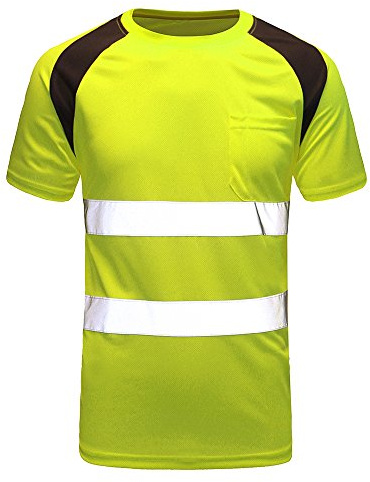 warn t Shirts sicherheits Arbeitshose Herren (Gelb, XL)