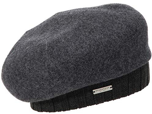 Seeberger Baske mit Strickbund aus Schurwolle - Anthrazit (11) - One Size