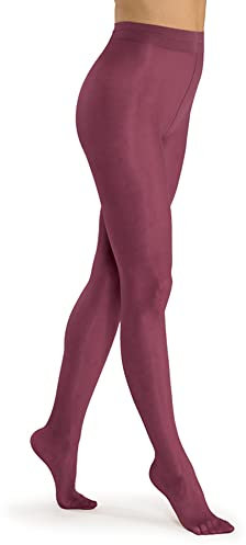 SOLIDEA Damen-Strumpfhose Venus 70 abgestufte Kompression 12/15 mmHg Strumpfhose mit abgestufter Kompression für Damen, Strumpfhose 70 Geld (Rubin, 42), Rubin, 36