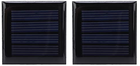 XINL Micro Panneaux solaires, Chargeur de cellules photovoltaïques 2V 210mA polycristallin Haute efficacité 40x40mm/1.6x1.6in Bricolage pour Jouets électriques Bricolage