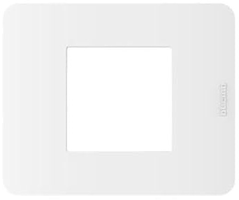 BTICINO MatixGO Placa material tecnopolímero Blanco JA4802JW Placa MatixGO 2 módulos