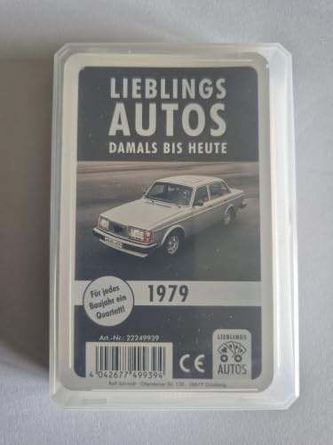 Lieblings Autos Auto Quartett 1979 Baujahr Geburtsjahr 47. Geburtstag Geschenk Spielkarten Neu