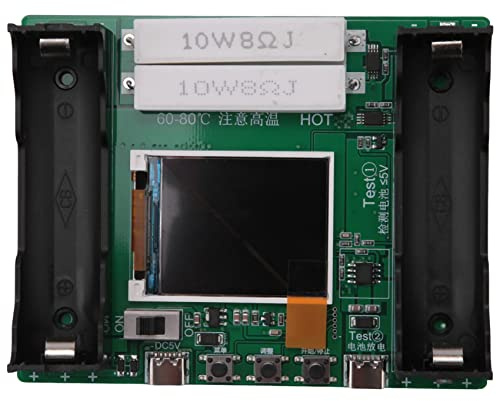 Bordhap 18650 Lithium Battery Capacity Internal Resistance Tester Module LCD Digital Display Capacity Tester Module